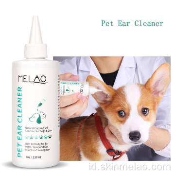 Produk pembersih hewan peliharaan pembersih telinga untuk anjing
